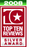 Награда TOP TEN REVIEWS